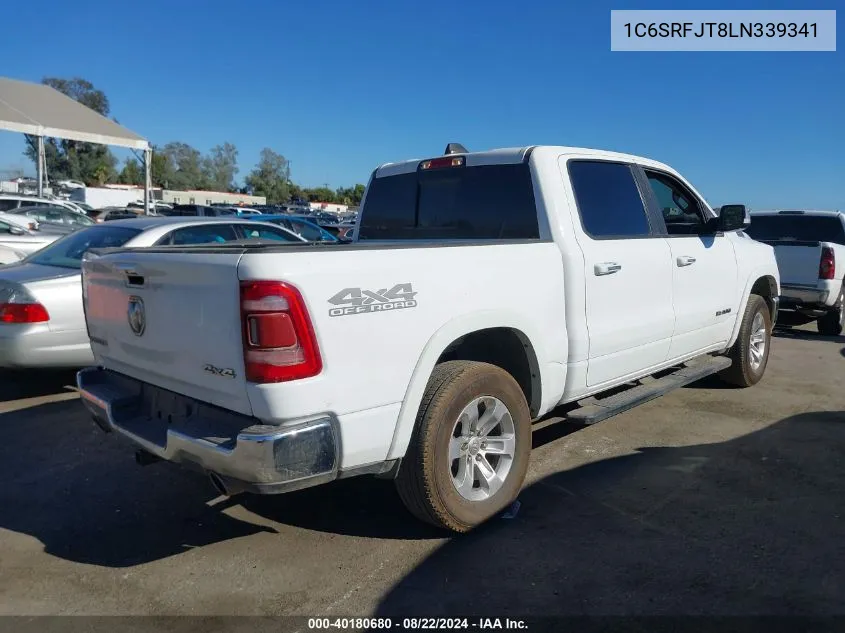 2020 Ram 1500 Laramie 4X4 5'7 Box VIN: 1C6SRFJT8LN339341 Lot: 40180680