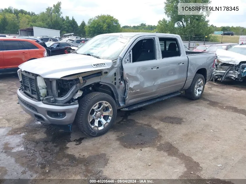 2020 Ram 1500 Big Horn/Lone Star VIN: 1C6SRFFT9LN178345 Lot: 40205446