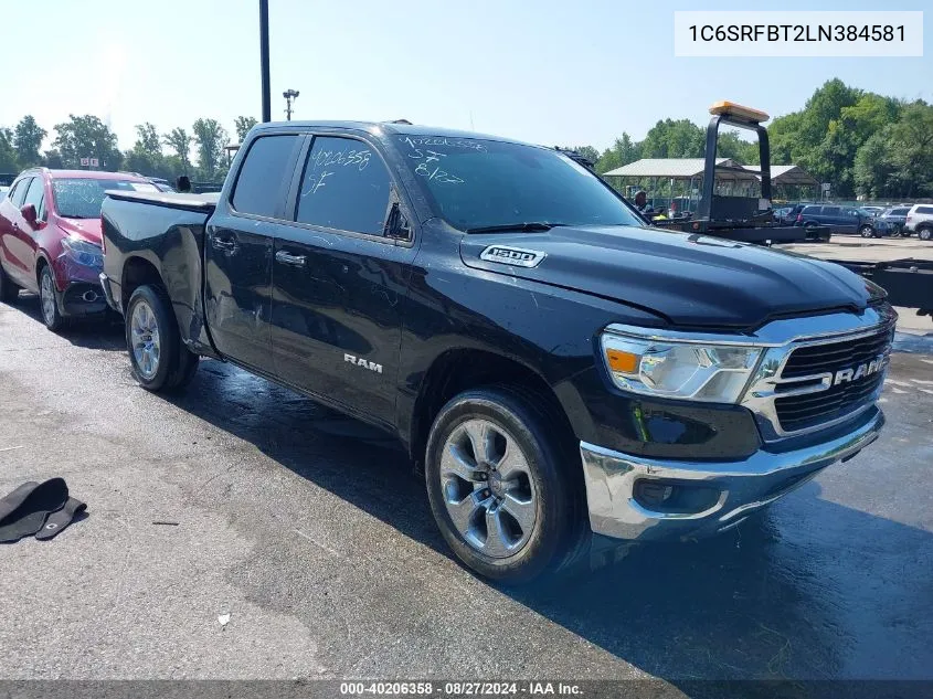 2020 Ram 1500 Big Horn Quad Cab 4X4 6'4 Box VIN: 1C6SRFBT2LN384581 Lot: 40206358