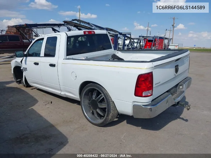 2020 Ram 1500 Classic Tradesman Quad Cab 4X2 6'4 Box VIN: 1C6RR6FG6LS144589 Lot: 40208422