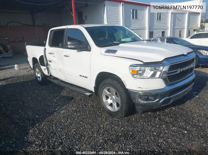 2020 Ram 1500 Big Horn 4X2 5'7 Box VIN: 1C6RREFM7LN197770 Lot: 40222491