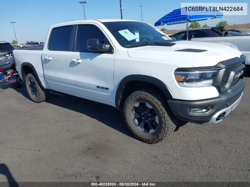 2020 Ram 1500 Rebel 4X4 5'7 Box VIN: 1C6SRFLT8LN422684 Lot: 40235924