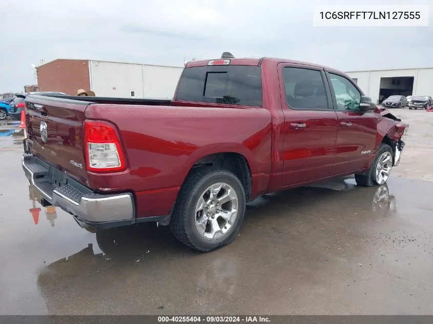 1C6SRFFT7LN127555 2020 Ram 1500 Big Horn 4X4 5'7 Box