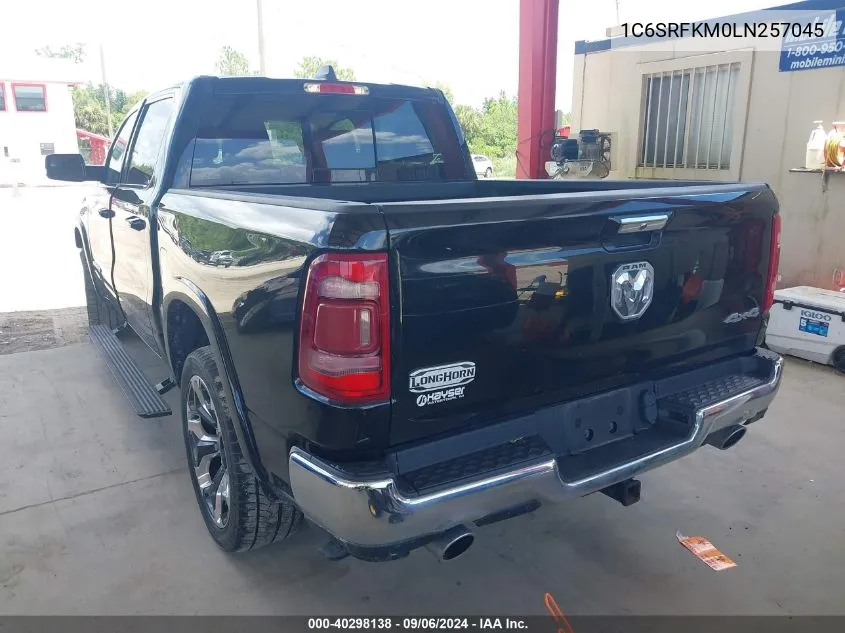 2020 Ram 1500 Longhorn VIN: 1C6SRFKM0LN257045 Lot: 40298138