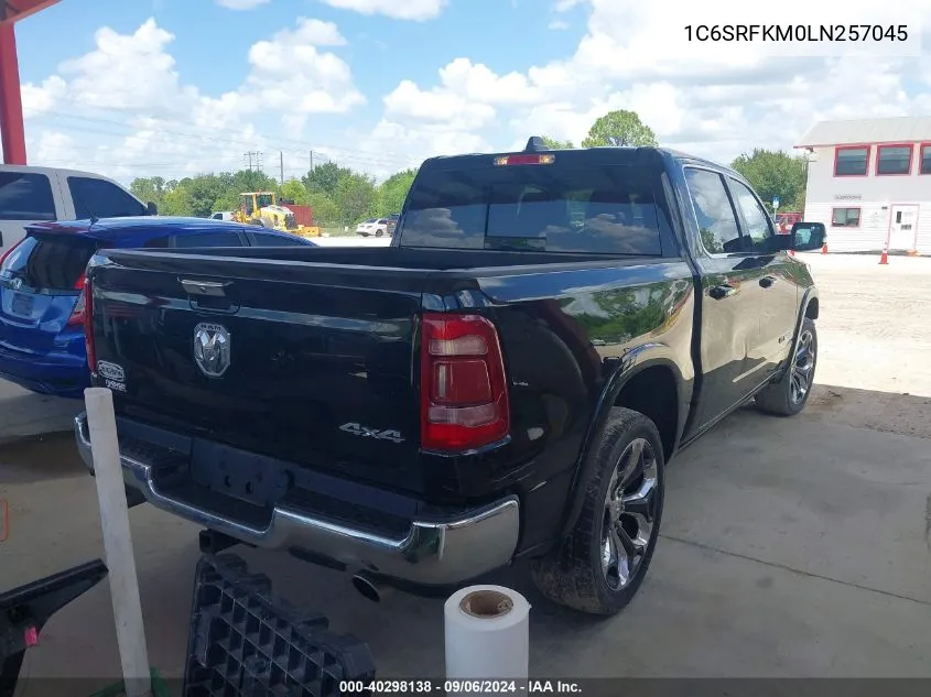 2020 Ram 1500 Longhorn VIN: 1C6SRFKM0LN257045 Lot: 40298138