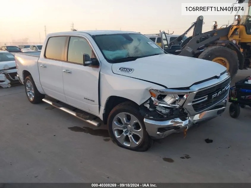 2020 Ram 1500 Big Horn/Lone Star VIN: 1C6RREFT1LN401874 Lot: 40308269