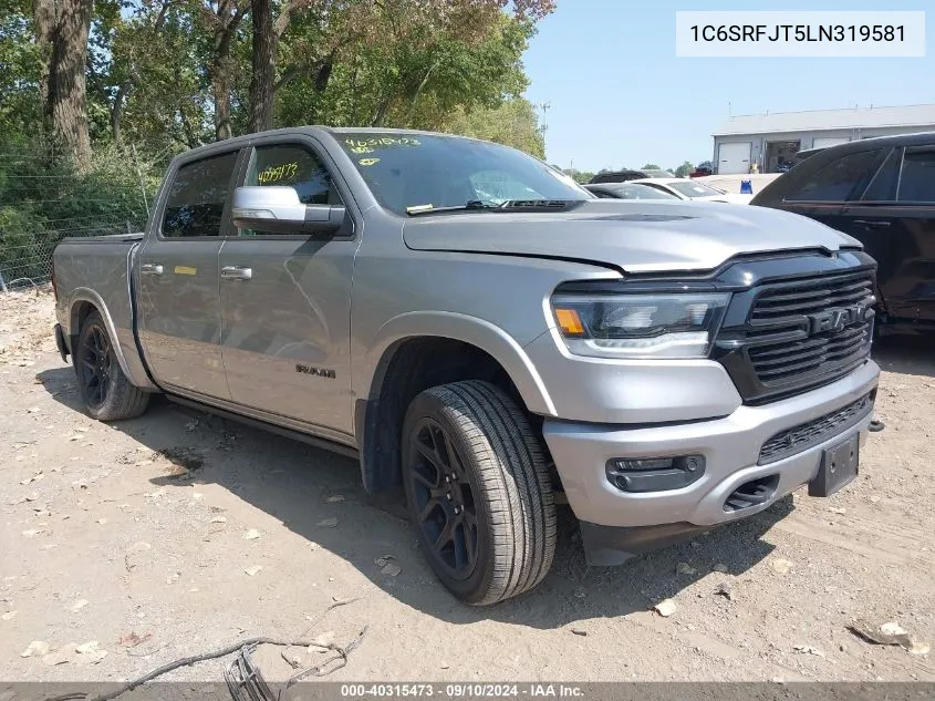 2020 Ram 1500 Laramie 4X4 5'7 Box VIN: 1C6SRFJT5LN319581 Lot: 40315473