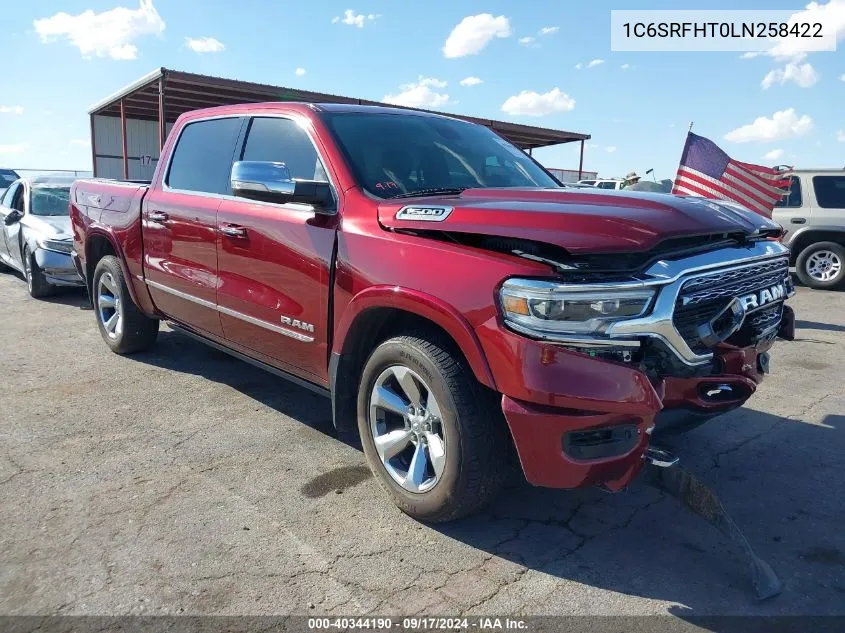 2020 Ram 1500 Limited 4X4 5'7 Box VIN: 1C6SRFHT0LN258422 Lot: 40344190