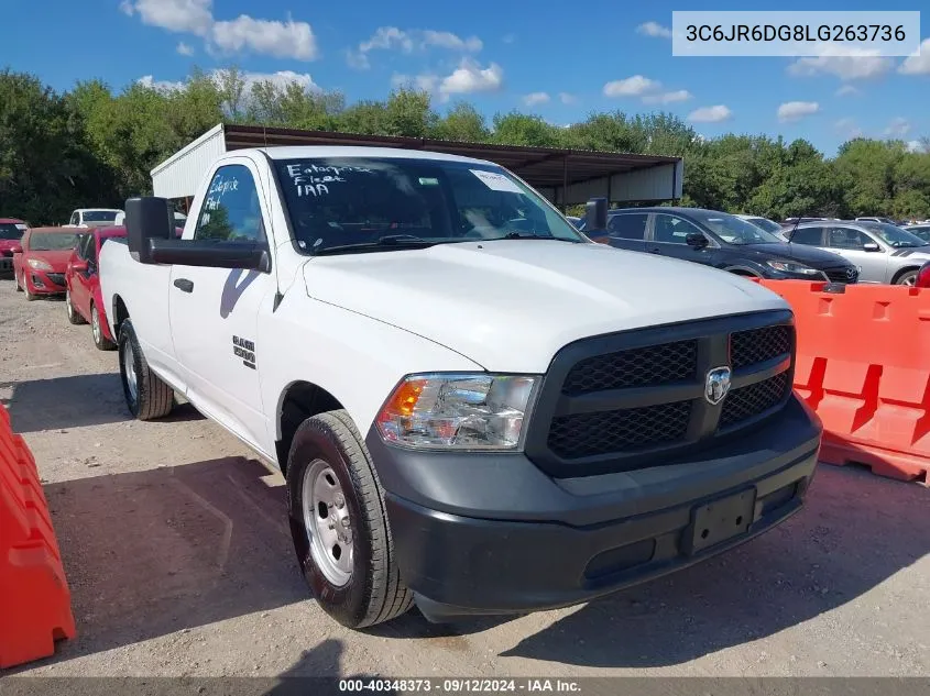 2020 Ram 1500 Classic Tradesman Regular Cab 4X2 8' Box VIN: 3C6JR6DG8LG263736 Lot: 40348373