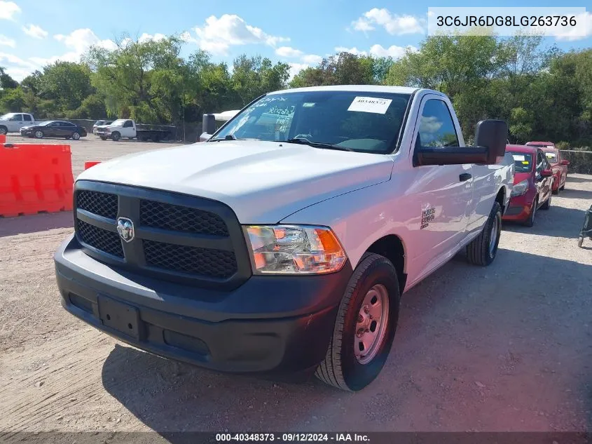 2020 Ram 1500 Classic Tradesman Regular Cab 4X2 8' Box VIN: 3C6JR6DG8LG263736 Lot: 40348373