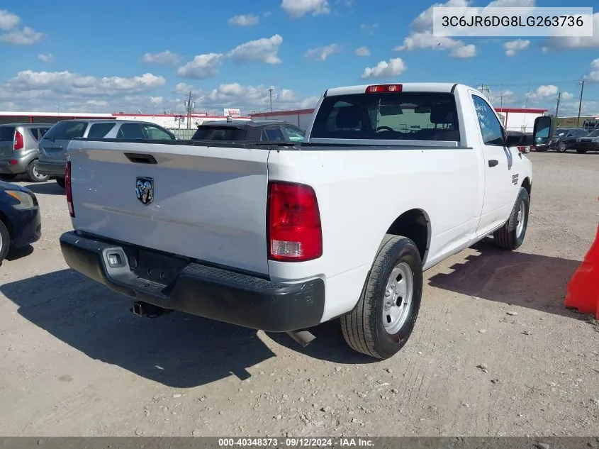 2020 Ram 1500 Classic Tradesman Regular Cab 4X2 8' Box VIN: 3C6JR6DG8LG263736 Lot: 40348373