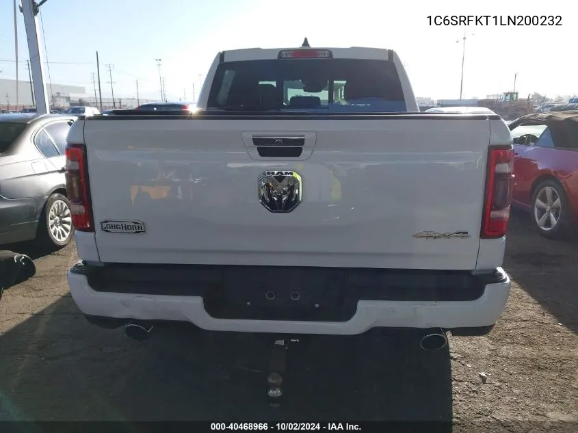 2020 Ram 1500 Laramie Longhorn 4X4 5'7 Box VIN: 1C6SRFKT1LN200232 Lot: 40468966