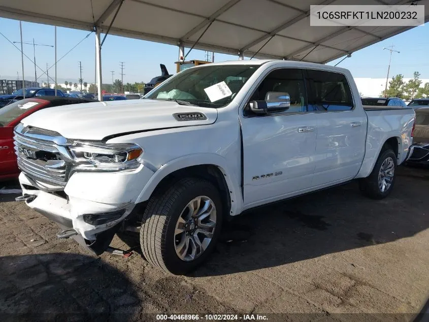 2020 Ram 1500 Laramie Longhorn 4X4 5'7 Box VIN: 1C6SRFKT1LN200232 Lot: 40468966