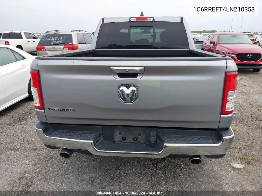 2020 Ram 1500 Big Horn 4X2 5'7 Box VIN: 1C6RREFT4LN210353 Lot: 40481454