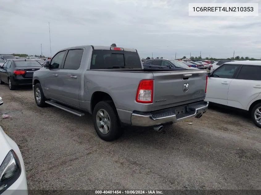 2020 Ram 1500 Big Horn 4X2 5'7 Box VIN: 1C6RREFT4LN210353 Lot: 40481454