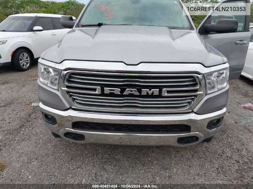 2020 Ram 1500 Big Horn 4X2 5'7 Box VIN: 1C6RREFT4LN210353 Lot: 40481454