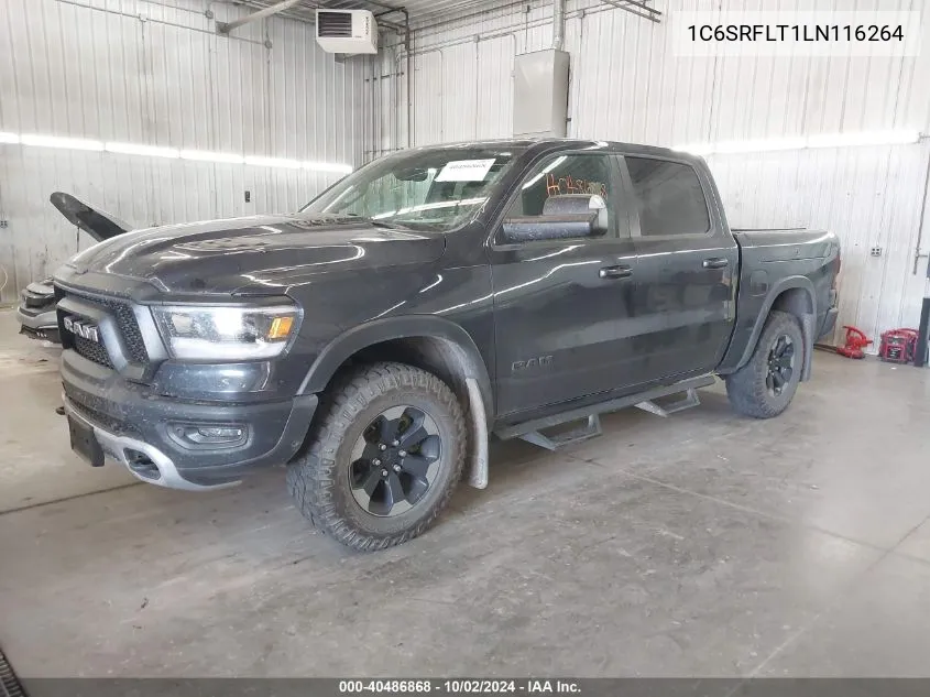 2020 Ram 1500 Rebel VIN: 1C6SRFLT1LN116264 Lot: 40486868