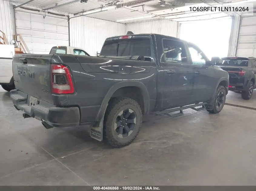 2020 Ram 1500 Rebel VIN: 1C6SRFLT1LN116264 Lot: 40486868