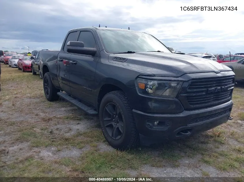 2020 Ram 1500 Big Horn 4X4 6'4 Box VIN: 1C6SRFBT3LN367434 Lot: 40488957