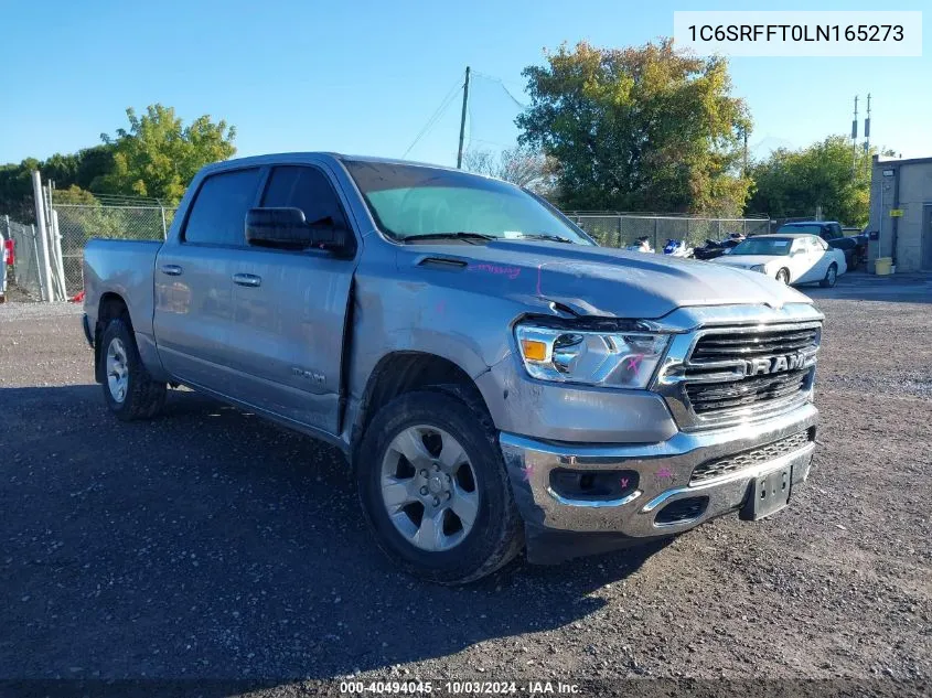 2020 Ram 1500 Big Horn 4X4 5'7 Box VIN: 1C6SRFFT0LN165273 Lot: 40494045