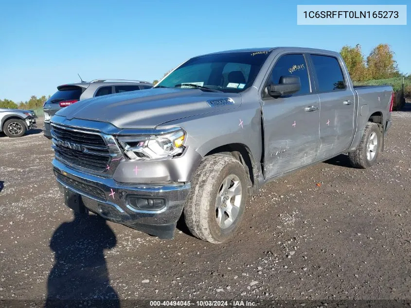 2020 Ram 1500 Big Horn 4X4 5'7 Box VIN: 1C6SRFFT0LN165273 Lot: 40494045