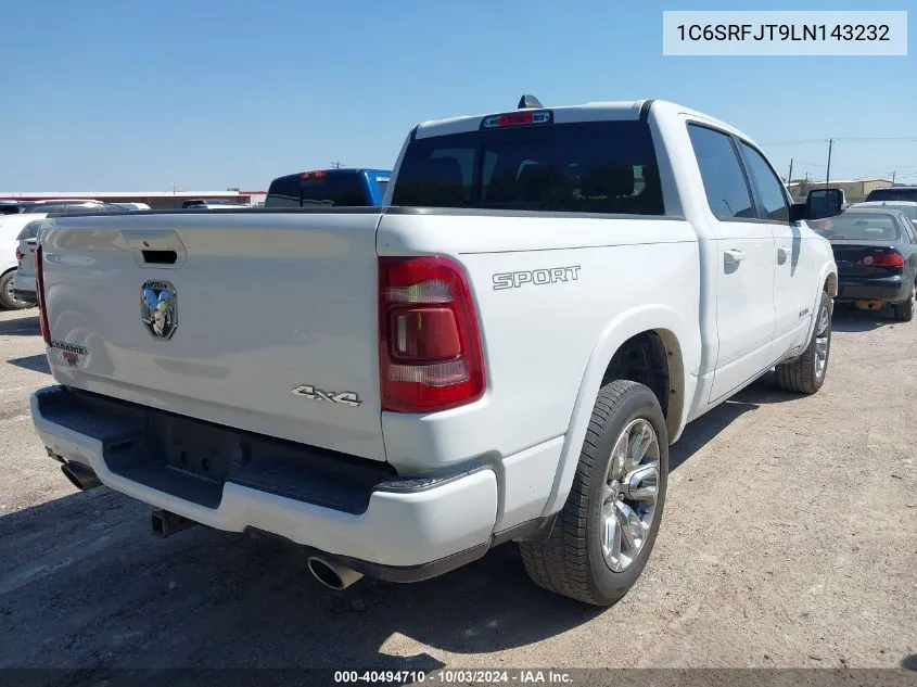 2020 Ram 1500 Laramie 4X4 5'7 Box VIN: 1C6SRFJT9LN143232 Lot: 40494710