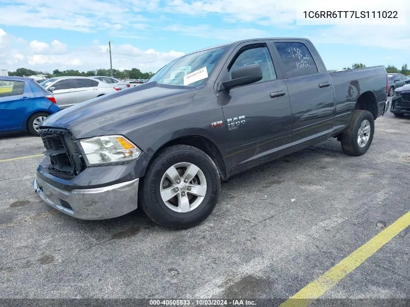 2020 Ram 1500 Classic Slt 4X2 6'4 Box VIN: 1C6RR6TT7LS111022 Lot: 40505533