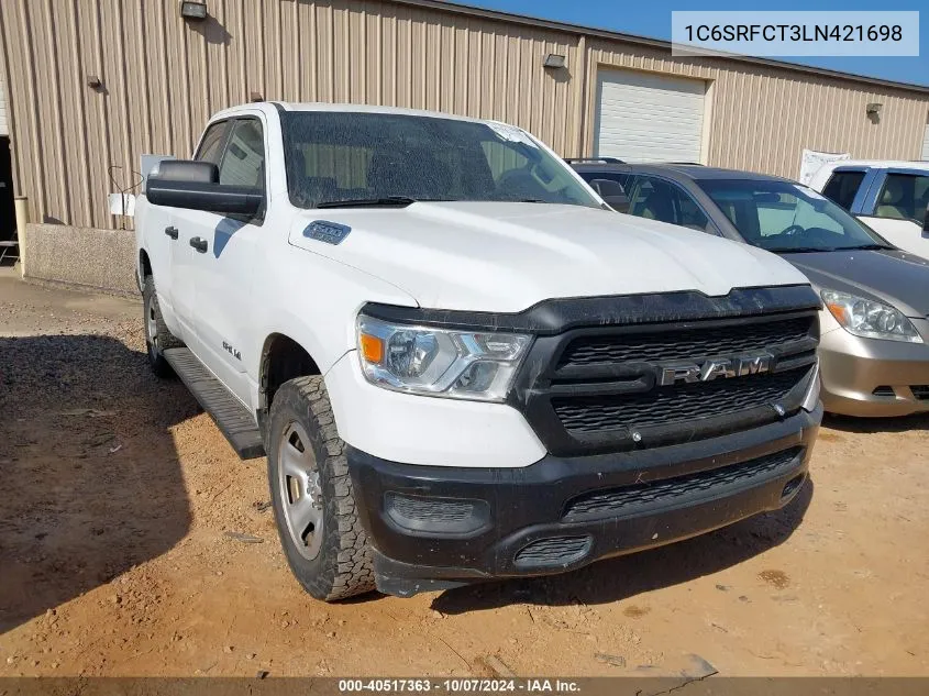 2020 Ram 1500 Tradesman VIN: 1C6SRFCT3LN421698 Lot: 40517363