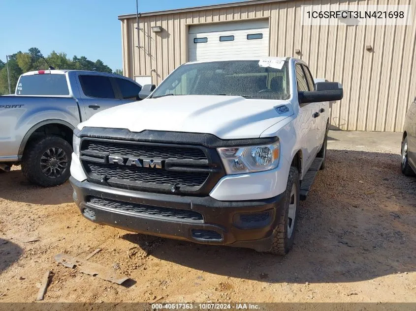 2020 Ram 1500 Tradesman VIN: 1C6SRFCT3LN421698 Lot: 40517363