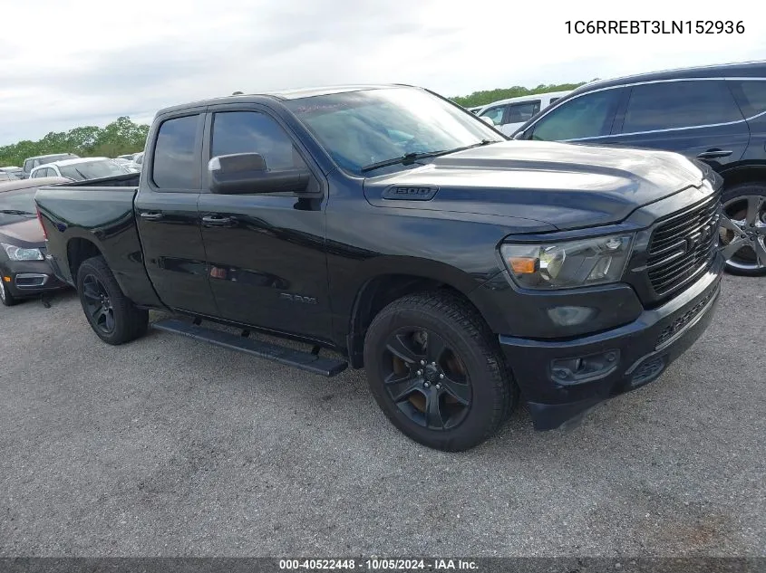 2020 Ram 1500 Big Horn 4X2 6'4 Box VIN: 1C6RREBT3LN152936 Lot: 40522448