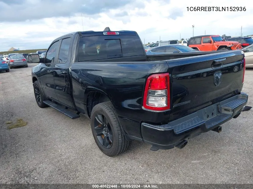 2020 Ram 1500 Big Horn 4X2 6'4 Box VIN: 1C6RREBT3LN152936 Lot: 40522448