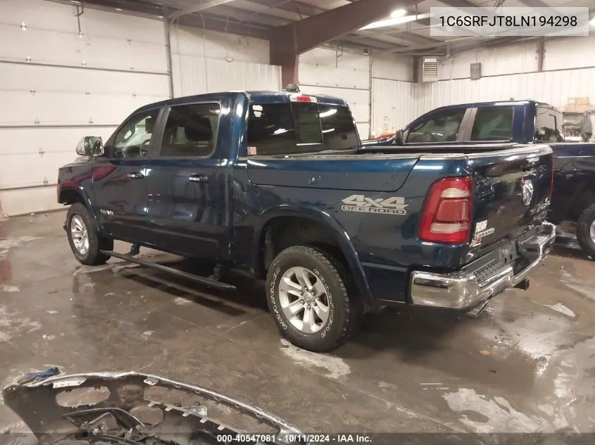 2020 Ram 1500 Laramie 4X4 5'7 Box VIN: 1C6SRFJT8LN194298 Lot: 40547081