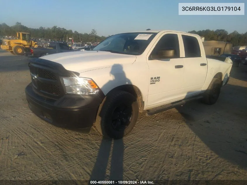 2020 Ram 1500 Classic Tradesman/Express VIN: 3C6RR6KG3LG179104 Lot: 40550081