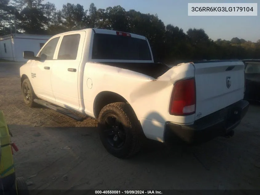 2020 Ram 1500 Classic Tradesman/Express VIN: 3C6RR6KG3LG179104 Lot: 40550081