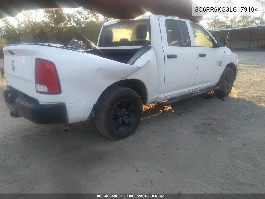 2020 Ram 1500 Classic Tradesman/Express VIN: 3C6RR6KG3LG179104 Lot: 40550081