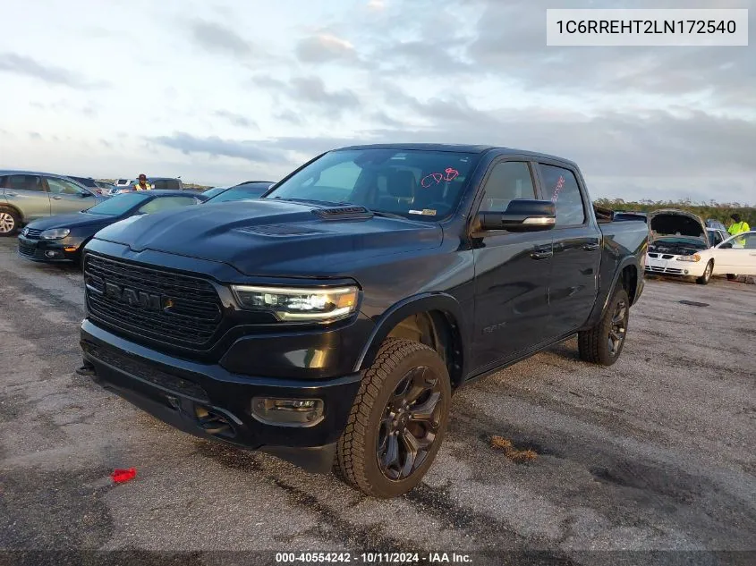 2020 Ram 1500 Limited 4X2 5'7 Box VIN: 1C6RREHT2LN172540 Lot: 40554242