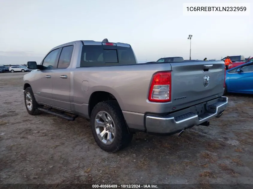 2020 Ram 1500 Big Horn/Lone Star VIN: 1C6RREBTXLN232959 Lot: 40566489