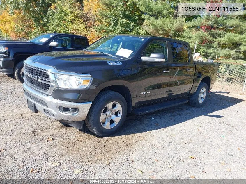 2020 Ram 1500 Big Horn 4X4 5'7 Box VIN: 1C6SRFFT2LN111568 Lot: 40602705