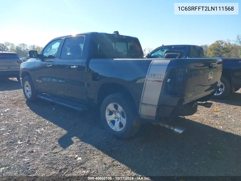 2020 Ram 1500 Big Horn 4X4 5'7 Box VIN: 1C6SRFFT2LN111568 Lot: 40602705