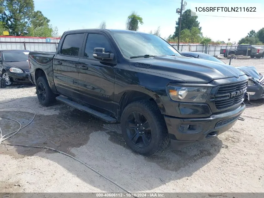 2020 Ram 1500 Big Horn 4X4 5'7 Box VIN: 1C6SRFFT0LN211622 Lot: 40606112