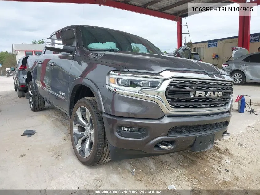 2020 Ram 1500 Limited 4X4 5'7 Box VIN: 1C6SRFHT3LN104965 Lot: 40643885