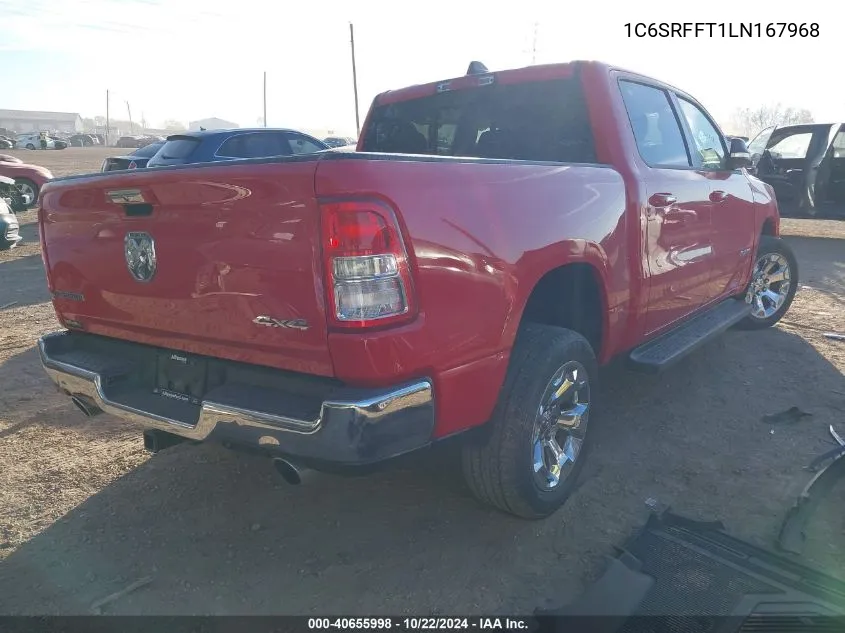 2020 Ram 1500 Big Horn 4X4 5'7 Box VIN: 1C6SRFFT1LN167968 Lot: 40655998