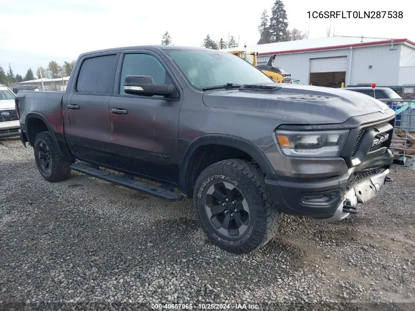 2020 Ram 1500 Rebel 4X4 5'7 Box VIN: 1C6SRFLT0LN287538 Lot: 40657065