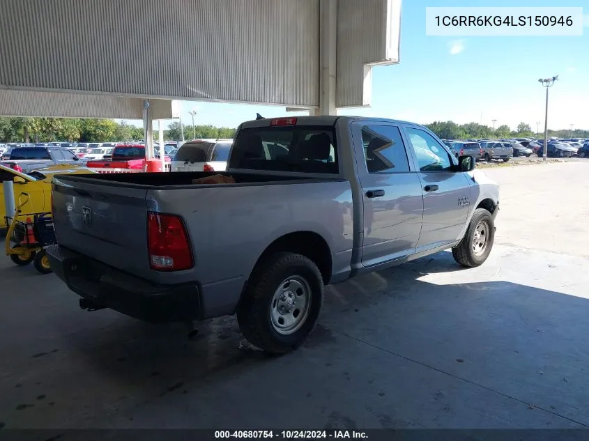 2020 Ram 1500 Classic Tradesman/Express VIN: 1C6RR6KG4LS150946 Lot: 40680754