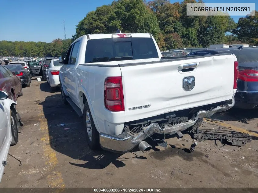 2020 Ram 1500 Laramie VIN: 1C6RREJT5LN209591 Lot: 40683286