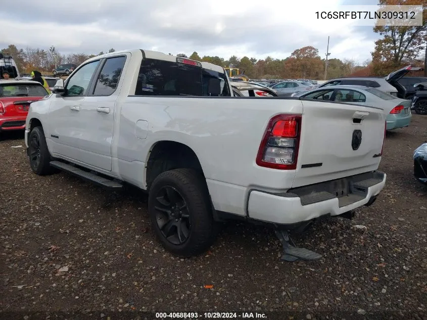 1C6SRFBT7LN309312 2020 Ram 1500 Big Horn 4X4 6'4 Box