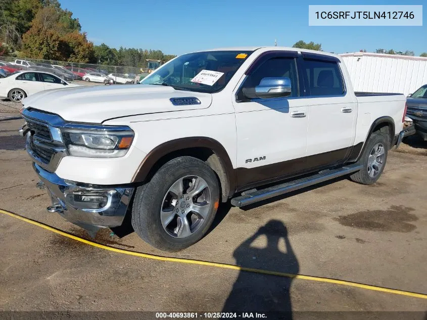 2020 Ram 1500 Laramie 4X4 5'7 Box VIN: 1C6SRFJT5LN412746 Lot: 40693861