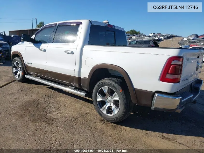 2020 Ram 1500 Laramie 4X4 5'7 Box VIN: 1C6SRFJT5LN412746 Lot: 40693861