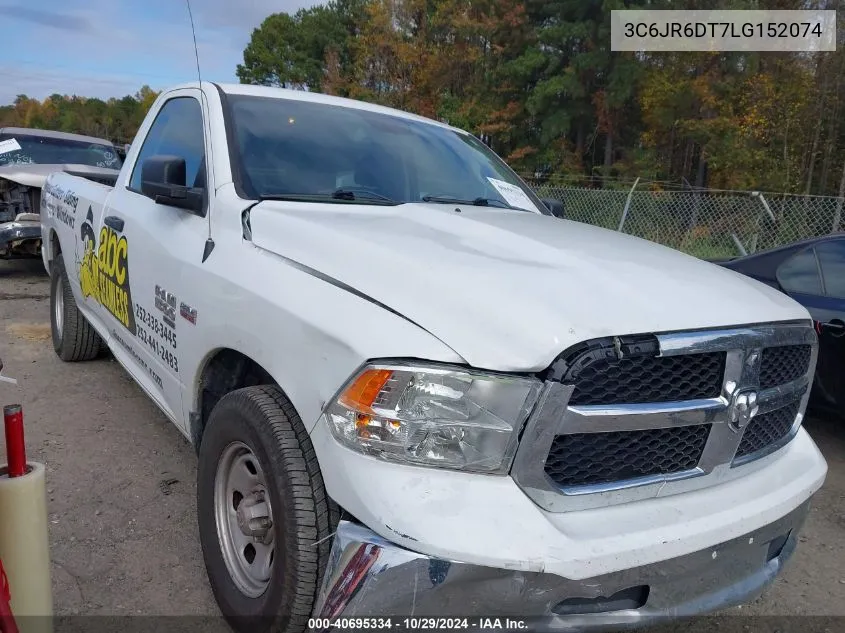 2020 Ram 1500 Classic Tradesman 4X2 8' Box VIN: 3C6JR6DT7LG152074 Lot: 40695334