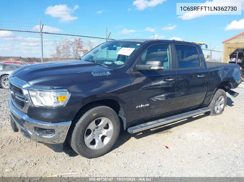 1C6SRFFT1LN362730 2020 Ram 1500 Big Horn 4X4 5'7 Box